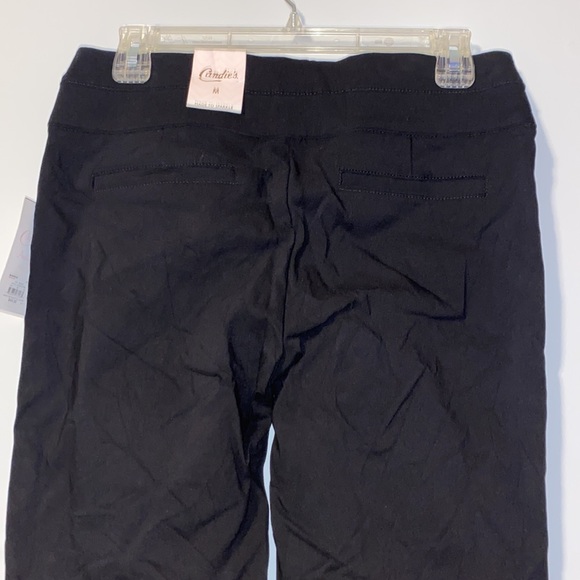 NWT Candies Womens Medium Audrey Fit Pull On Elastic waist Black Dress Pants - Picture 6 of 6